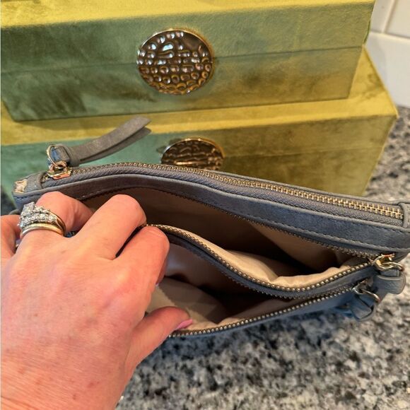 Blue clutch small bag. - Picture 4 of 4